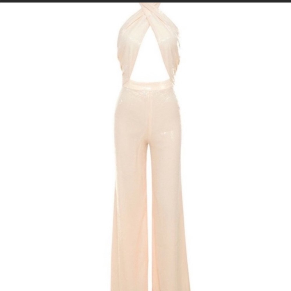 COPY - House of CB jumpsuit. Ties around the neck.